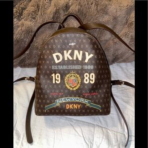 NWOT DKNY Logo Print Backpack